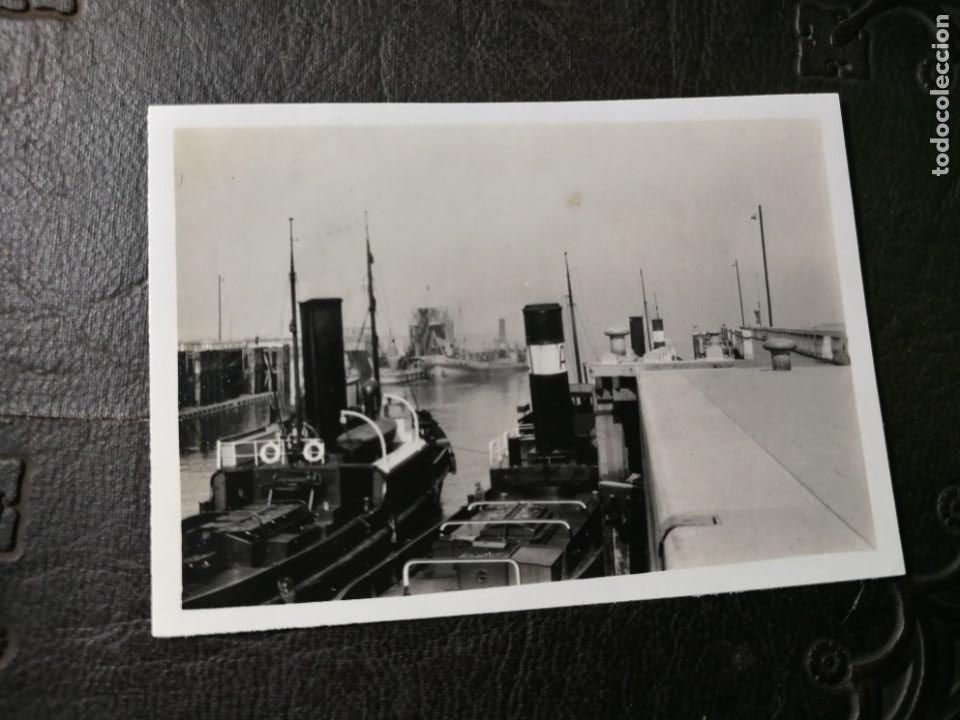 Fotografia antica: Fotograf&iacute;a Antigua. Barco. Puerto de amberes. B&eacute;lgica. Foto a&ntilde;o 1930..