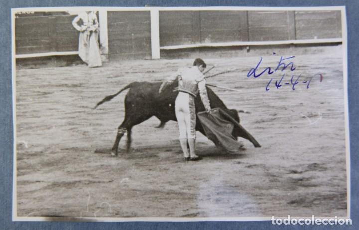 Antique Photography: Fotograf&iacute;a corrida de toros a&ntilde;os 50-5,5 cm x 9 cm