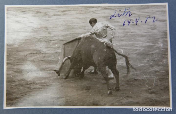Antique Photography: Fotograf&iacute;a corrida de toros a&ntilde;os 50-5,5 cm x 9 cm
