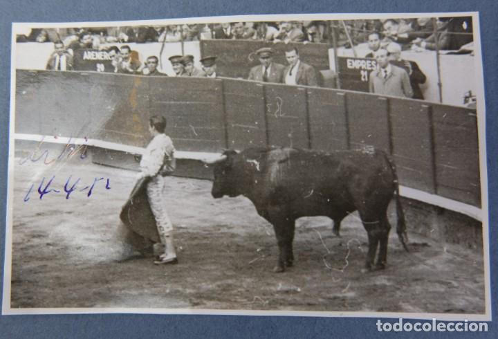 Antique Photography: Fotograf&iacute;a corrida de toros a&ntilde;os 50-5,5 cm x 9 cm
