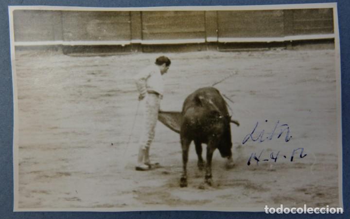 Antique Photography: Fotograf&iacute;a corrida de toros a&ntilde;os 50-5,5 cm x 9 cm