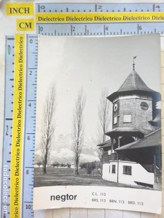 Fotograf&iacute;a antigua: FOTO FOTOGRAF&Iacute;A TARJETA. A&Ntilde;OS 50. POBLACI&Oacute;N CIUDAD PAISAJE A DETERMINAR. CASA NEGTOR 113