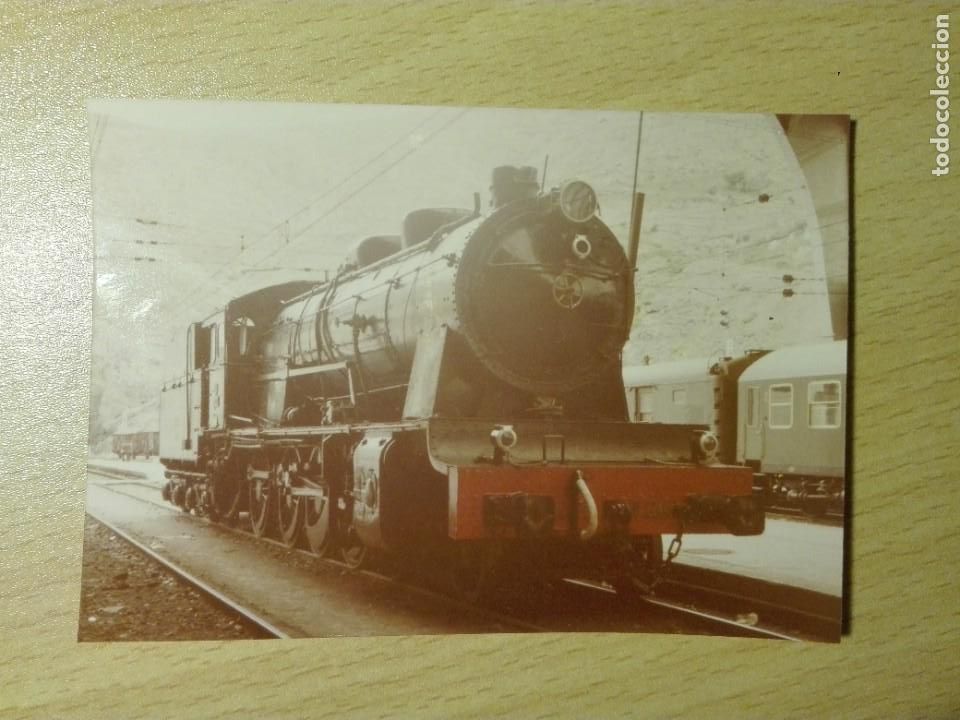 Fotograf&iacute;a antigua: 3005 - FOTO - LOCOMOTORA VAPOR RENFE 240 2244 - PAPEL KODAK - TREN FERROCARRIL
