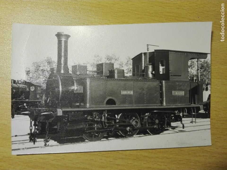 Fotograf&iacute;a antigua: 3006 - FOTO - LOCOMOTORA VAPOR RENFE TARRACO - TREN FERROCARRIL