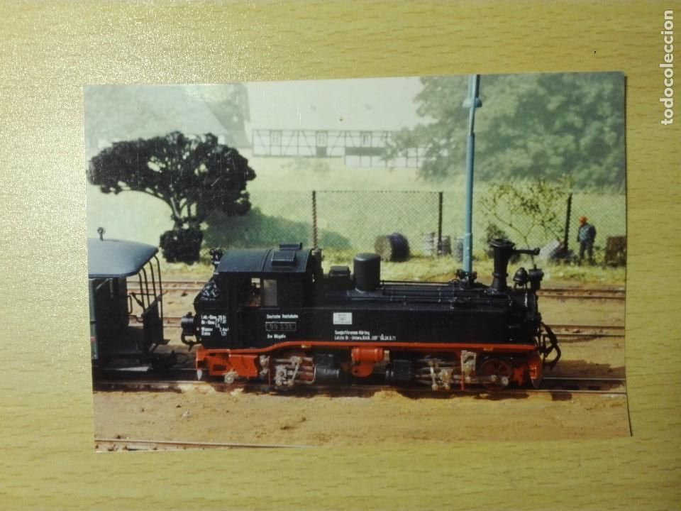 Fotograf&iacute;a antigua: 3020 - FOTO - LOCOMOTORA VAPOR DRG 99 538 - MODELISMO 1:87 - PAPEL FUJICOLOR - TREN FERROCARRIL