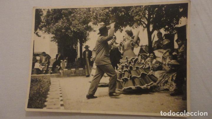 Alte Fotografie: ANTIGUA FOTOGRAFIA.FERIA ABRIL.BAILE FLAMENCO.BARRIO SANTA CRUZ? SEVILLA 1957