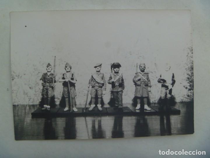 Fotograf&iacute;a antigua: FOTO DE ANTIGUAS FIGURAS DE PLOMO DE LA MARCA EKO, MILITARES DE LA GUERRA CIVIL, BANDO NACIONAL