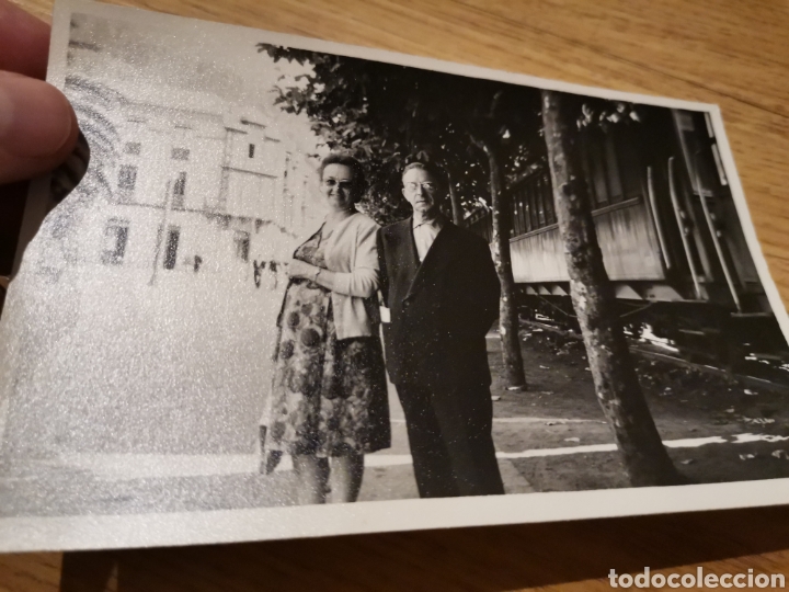 Fotograf&iacute;a antigua: Fotograf&iacute;a ferrocarril tren San Esteban de Pravia (Asturias) a&ntilde;o 1962