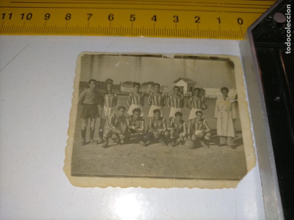 Fotografia antiga: antigua fotografia ------------ foto --- - EQUIPO FUTBOL - ATENCION A AL ENTRENADOR ES MUCHO...