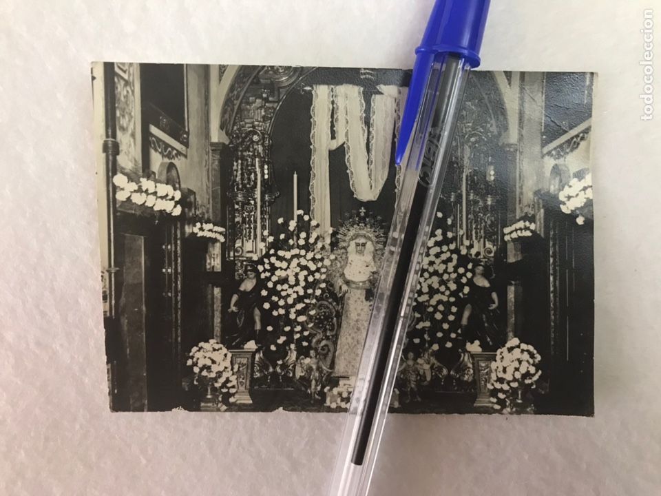 Alte Fotografie: SEMANA SANTA SEVILLA. ANTIGUA FOTOGRAF&Iacute;A VIRGEN SOLEDAD DE SAN LORENZO