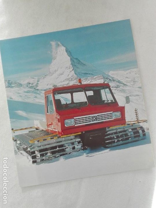 Fotograf&iacute;a antigua: FOTOGRAFIA IMPRESA 21 X 23 - VEHICULO PISTAS ESQUI - FERROCARRIL GORNERGRAT - SUISSE AUTOMOVIL