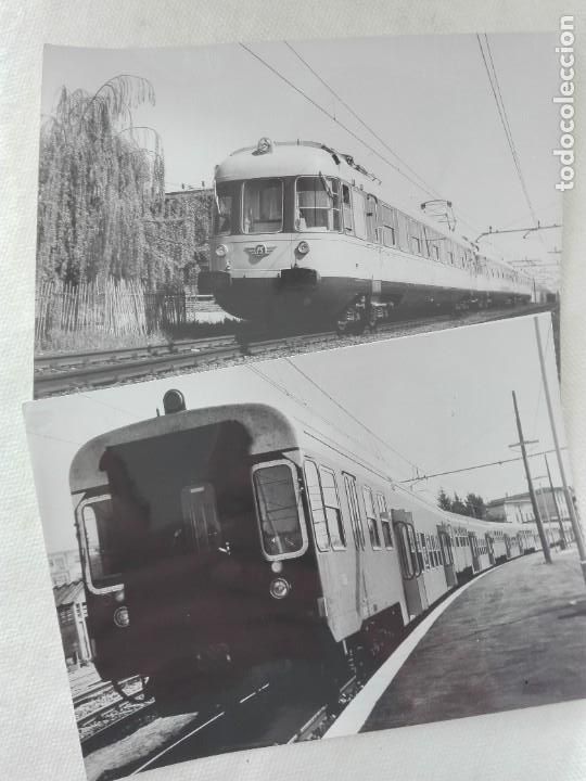 Fotograf&iacute;a antigua: 2 FOTOGRAFIAS ORIGINALES 18 X 13 - FERROCARRIL ITALIA -FOTOTECA FS-