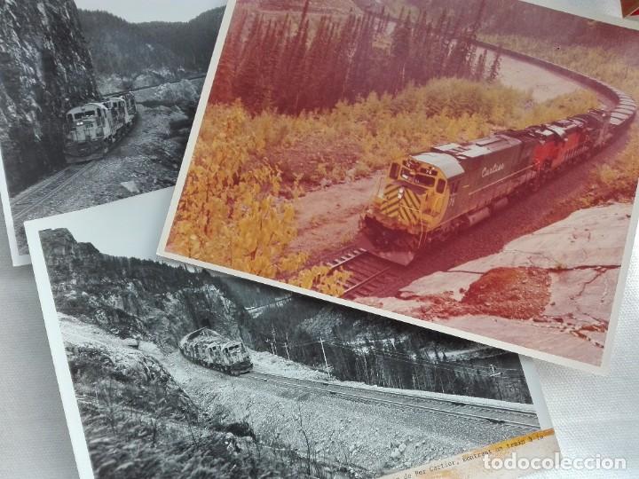 Fotograf&iacute;a antigua: 3 FOTOGRAFIAS ORIGINALES 25,5 X 20,5 - CHEMIN DE FER CARTIER - FERROCARRIL CANADA