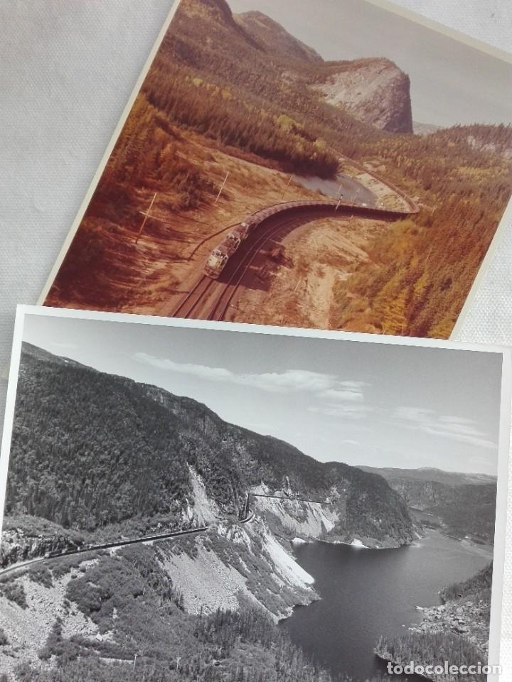 Fotograf&iacute;a antigua: 2 FOTOGRAFIAS ORIGINALES - 20,5 X 25,5 - IRON ORE COMPANY OF CANADA - FERROCARRIL IOC