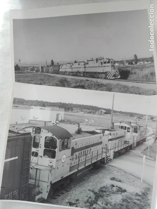 Fotograf&iacute;a antigua: 2 FOTOGRAFIAS ORIGINALES 25,5 X 20,5 - FERROCARRIL BCH BRITISH COLUMBIA HYDRO - CANADA
