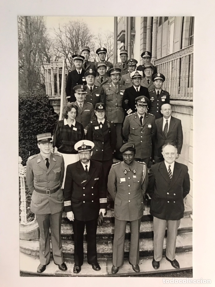 Alte Fotografie: MILITAR. Fotograf&iacute;a Cumbre de Militares Europeos. GINEBRA (a.1984)