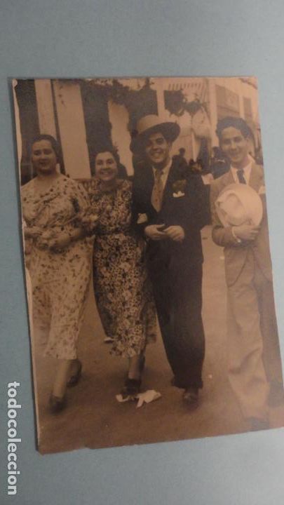 Fotografia antiga: ANTIGUA FOTOGRAFIA.FERIA ABRIL SEVILLA 1936