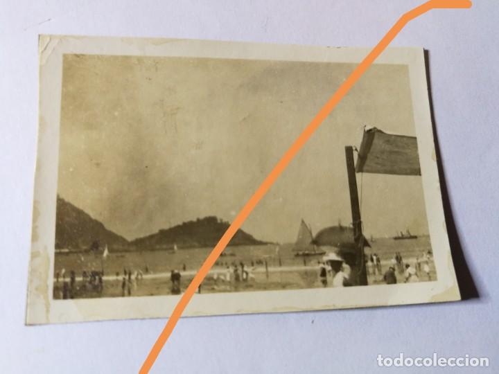Photographie ancienne: Antigua fotograf&iacute;a. Playa de San Sebasti&aacute;n. Guip&uacute;zcoa. Principios siglo XX.