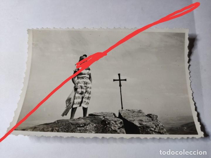 Fotografia antica: Antigua fotograf&iacute;a. Cruz de Moncayo. Arag&oacute;n. Foto a&ntilde;os 40.