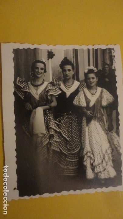 Fotografia antica: ANTIGUA FOTOGRAFIA.CHICAS EN TRAJE FLAMENCO.FERIA. SEVILLA A&Ntilde;OS 30
