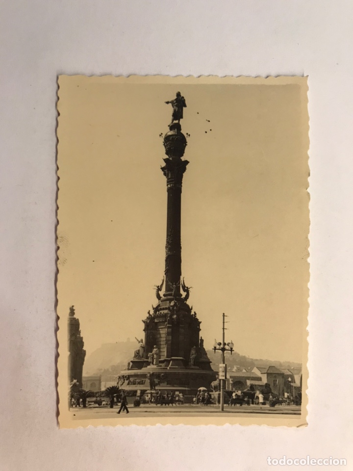 Fotografia antiga: BARCELONA. Fotograf&iacute;a para el recuerdo. Plaza Crist&oacute;bal Colon (h.1960?)