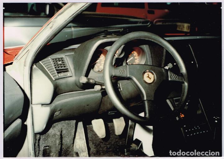 Fotograf&iacute;a antigua: Foto Salpicadero Volante Ferrari - Tama&ntilde;o 13x18