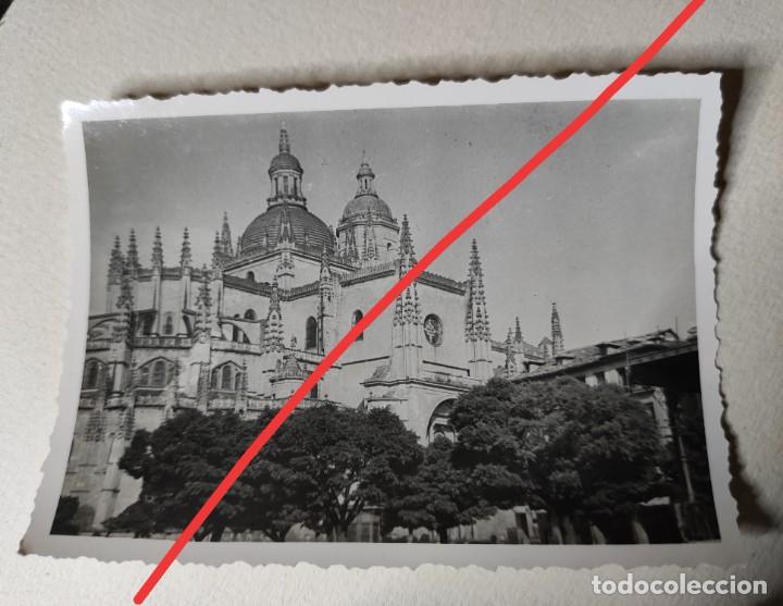 Fotograf&iacute;a antigua: Antigua fotograf&iacute;a. Catedral de Segovia. foto a&ntilde;os 40.