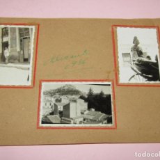 Fotografía antigua: ANTIGUAS FOTOGRAFÍAS HOGUERAS DE ALICANTE DEL AÑO 1946 COMISIÓN FALLAS DE VALENCIA