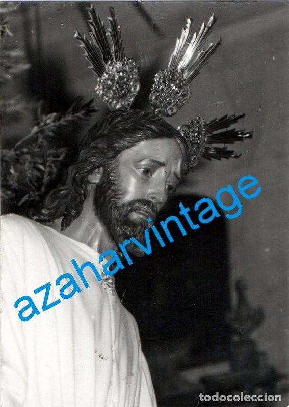 Antique Photography: SEMANA SANTA SEVILLA, ANTIGUA FOTOGRAFIA JESUS SOBERANO PODER, LOS PANADEROS,75X105 MM