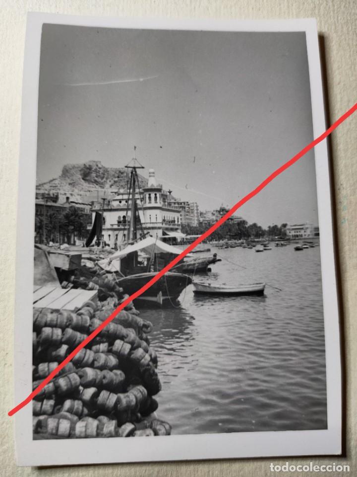 Fotograf&iacute;a antigua: Antigua fotograf&iacute;a. Puerto de Alicante. Foto a&ntilde;os 50/60.