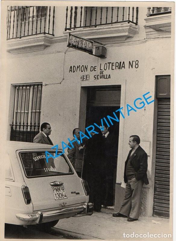 Fotografia antiga: SEVILLA, ANTIGUA FOTOGRAFIA ADMINISTRACION DE LOTERIA NUM.8, 128X178MM