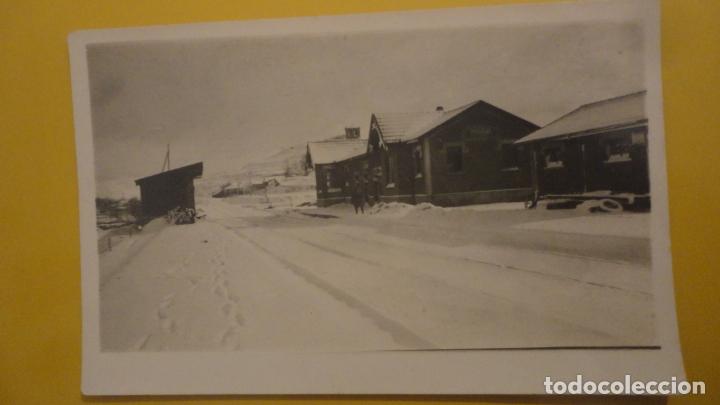 Fotograf&iacute;a antigua: ANTIGUA FOTOGRAFIA.ESTACION DE FERROCARRIL.MODUBAR DE LA EMPAREDADA.BURGOS.A&Ntilde;OS 20?