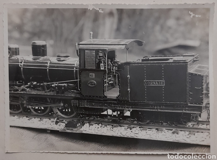 Fotograf&iacute;a antigua: FOTO de La locomotora ENGERTH No. 20 GORNAZO. FERROCARRIL DEL CANT&Aacute;BRICO