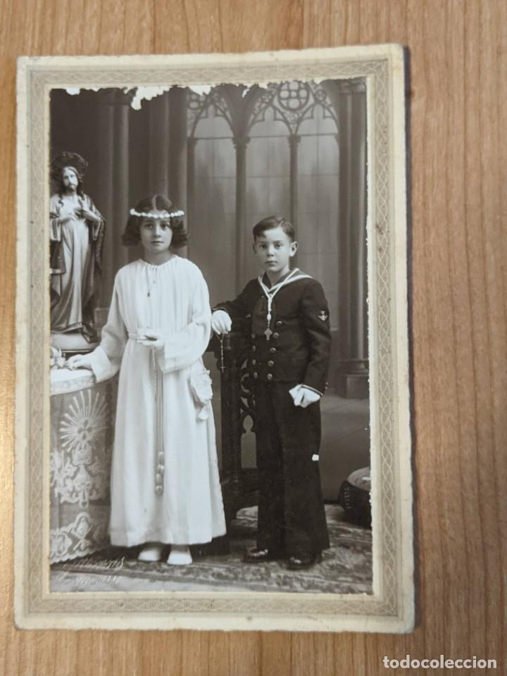 Fotograf&iacute;a antigua: ANTIGUA FOTOGRAF&Iacute;A DE ESTUDIO PRIMERA COMUNI&Oacute;N