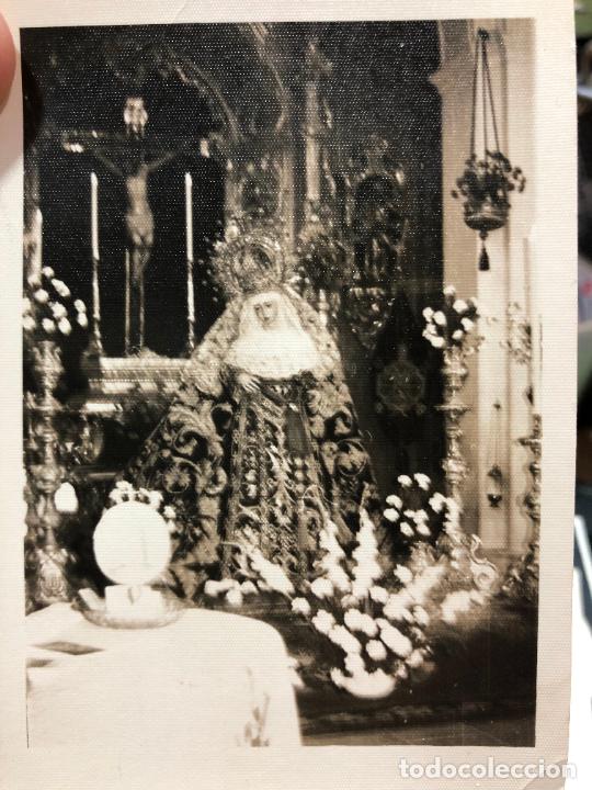 Alte Fotografie: ANTIGUA FOTOGRAFIA VIRGEN DE LA PIEDAD - SEMANA SANTA DE JEREZ - MEDIDA 10,5X7,5 CM