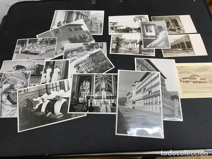 Fotograf&iacute;a antigua: SANATORIO MAR&Iacute;TIMO MALVARROSA, VALENCIA. LOTE DE 17 FOTOGRAF&Iacute;AS ANTIGUAS Y 1 VISTA.