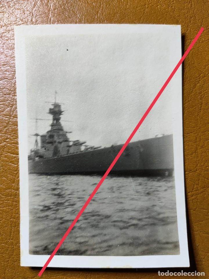 Antique Photography: Antigua fotograf&iacute;a.crucero ingl&eacute;s Renown.barco.buque de guerra.puerto de Barcelona.foto a&ntilde;o 1929.