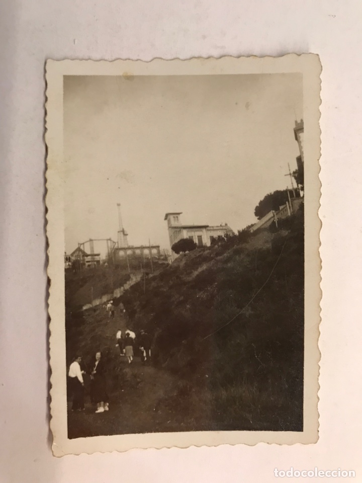 Fotograf&iacute;a antigua: TIBIDABO (Barcelona) Fotograf&iacute;a antigua. Subiendo al Parque.. (Mayo de 1934)