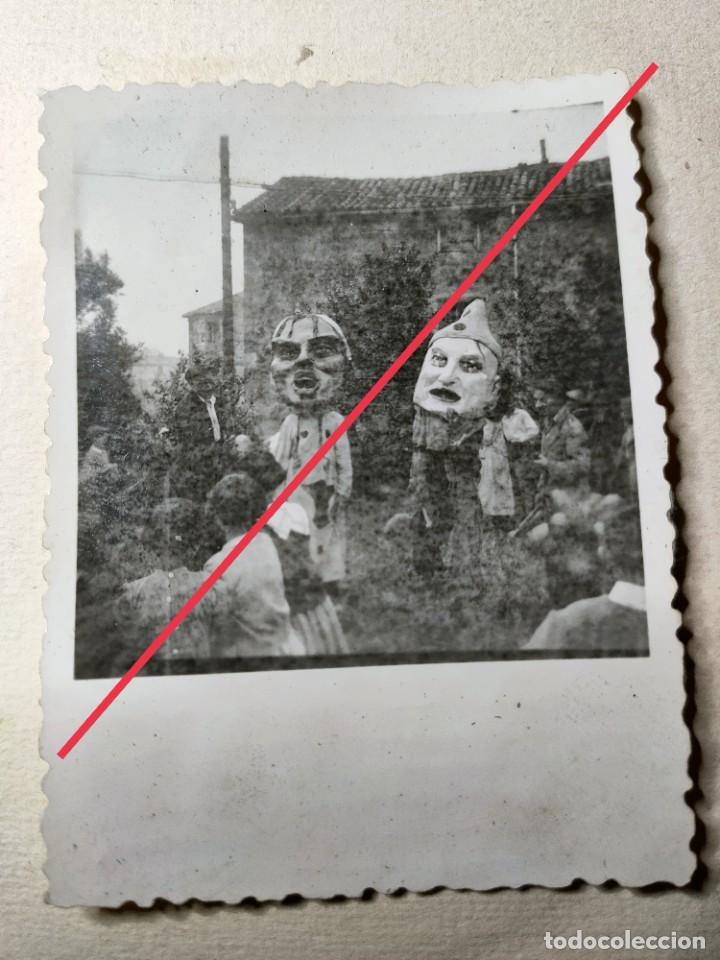 Fotografia antica: Antigua fotograf&iacute;a. Disfraces de Cabezones.