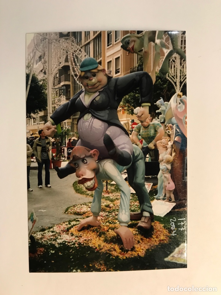 Fotograf&iacute;a antigua: FALLAS, Fotograf&iacute;a NINOT INDULTAT? Falla Sueca - Literato Azorin (2004) 14 x 9 cm.,