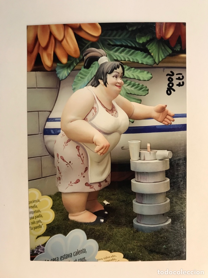 Fotograf&iacute;a antigua: FALLAS, Fotograf&iacute;a NINOT INDULTAT? Falla Sueca - Literato Azorin (a.2006) 14 x 9 cm.,