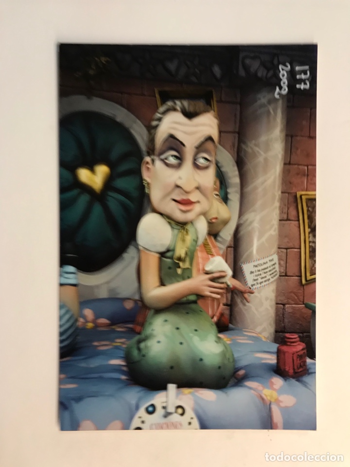 Fotograf&iacute;a antigua: FALLAS, Fotograf&iacute;a NINOT INDULTAT? Falla Sueca - Literato Azorin .. (a.2002) 14 x 9 cm.,