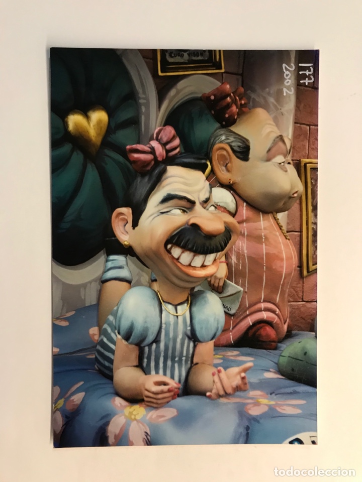 Fotograf&iacute;a antigua: FALLAS, Fotograf&iacute;a NINOT INDULTAT? Falla Sueca - Literato Azorin .. (a.2002) 14 x 9 cm.,