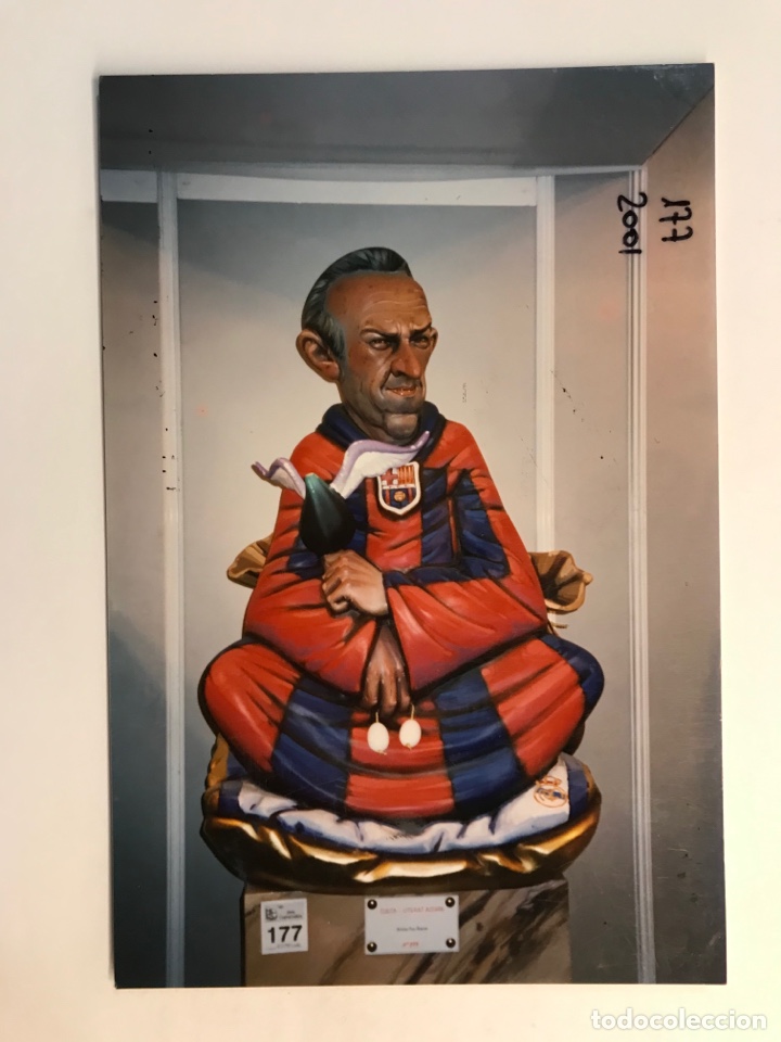 Fotograf&iacute;a antigua: FALLAS, Fotograf&iacute;a NINOT INDULTAT? Falla Sueca - Literato Azorin .. .. (a.2001) 14 x 9 cm.,