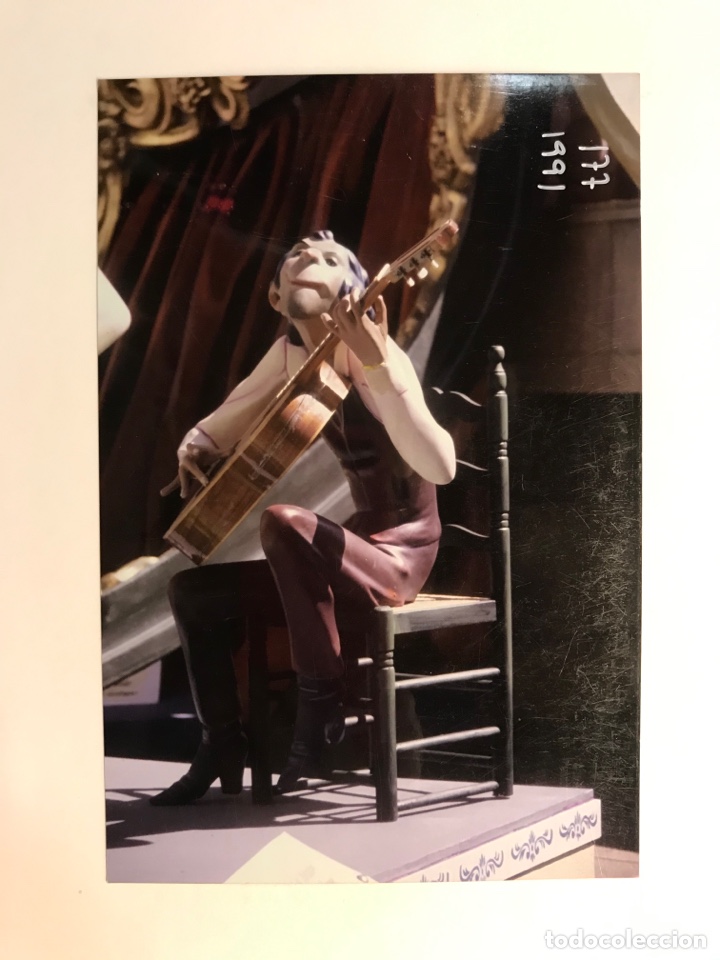 Fotograf&iacute;a antigua: FALLAS, Fotograf&iacute;a NINOT INDULTAT? Falla Sueca - Literato Azorin (a.1991) 14 x 9 cm.,