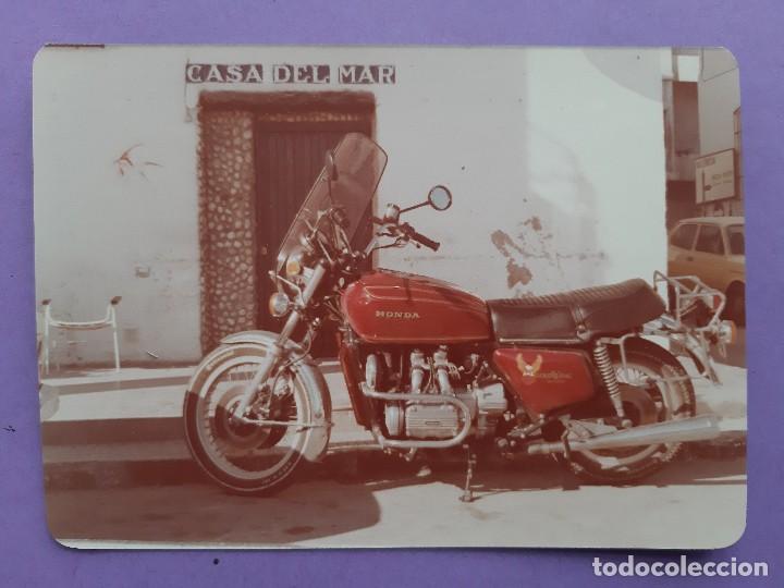 Alte Fotografie: ANTIGUA FOTOGRAFIA MOTO HONDA GOLD WING VINTAGE