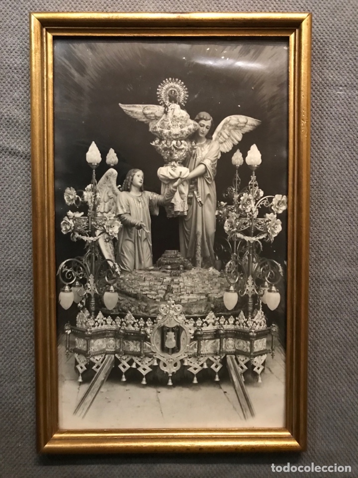Fotografia antica: FOTOGRAF&Iacute;A MORELLA (Castell&oacute;n) Paso o trono de la Virgen de VALLIVANA. AN&Oacute;NIMO (h.1940?)
