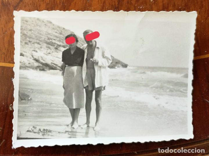 Fotografia antica: Antigua fotograf&iacute;a. Playa Benicasim. Castell&oacute;n. foto a&ntilde;o 1952..