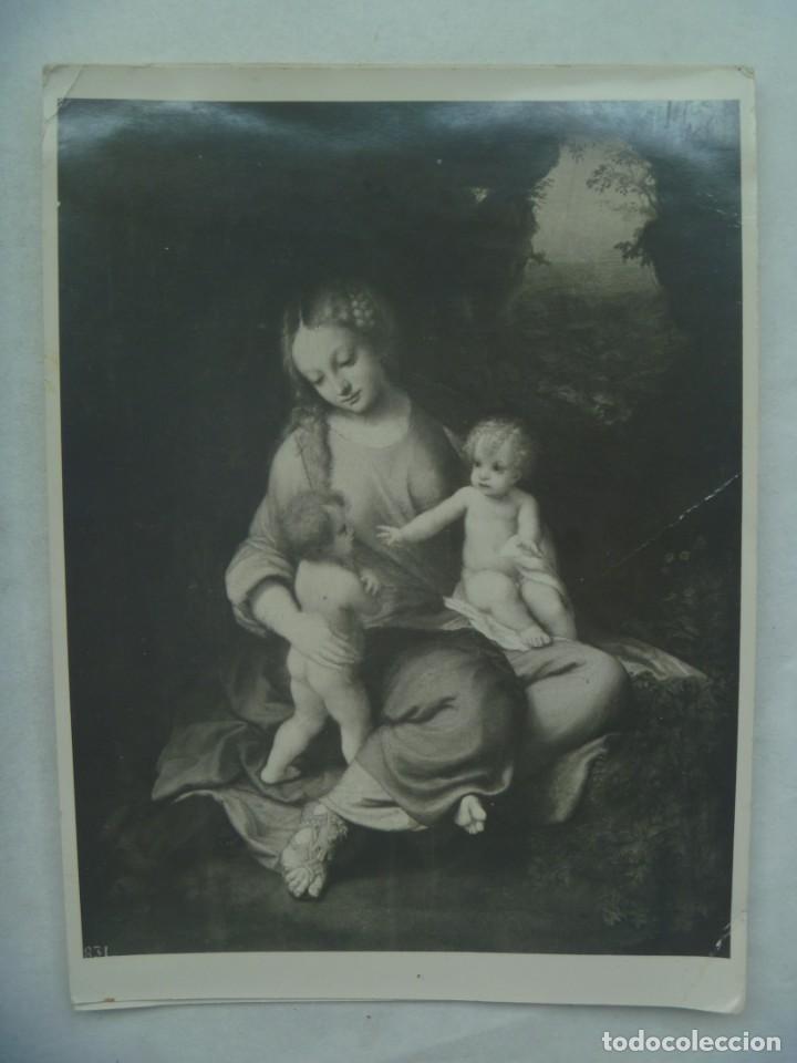 Fotograf&iacute;a antigua: GRAN FOTO DE PINTURA DE CORREGGIO. LABORATORIO FOTOGRAFICO MUSEO DEL PRADO ... 16,5 X 22,5 CM