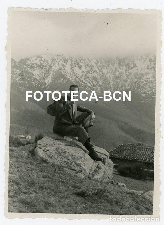 Photographie ancienne: FOTO ORIGINAL PARAJE DE SANT MAR&Ccedil;AL EXCURSIONISTA EXCURSIONISMO CATALUNYA A&Ntilde;OS 40